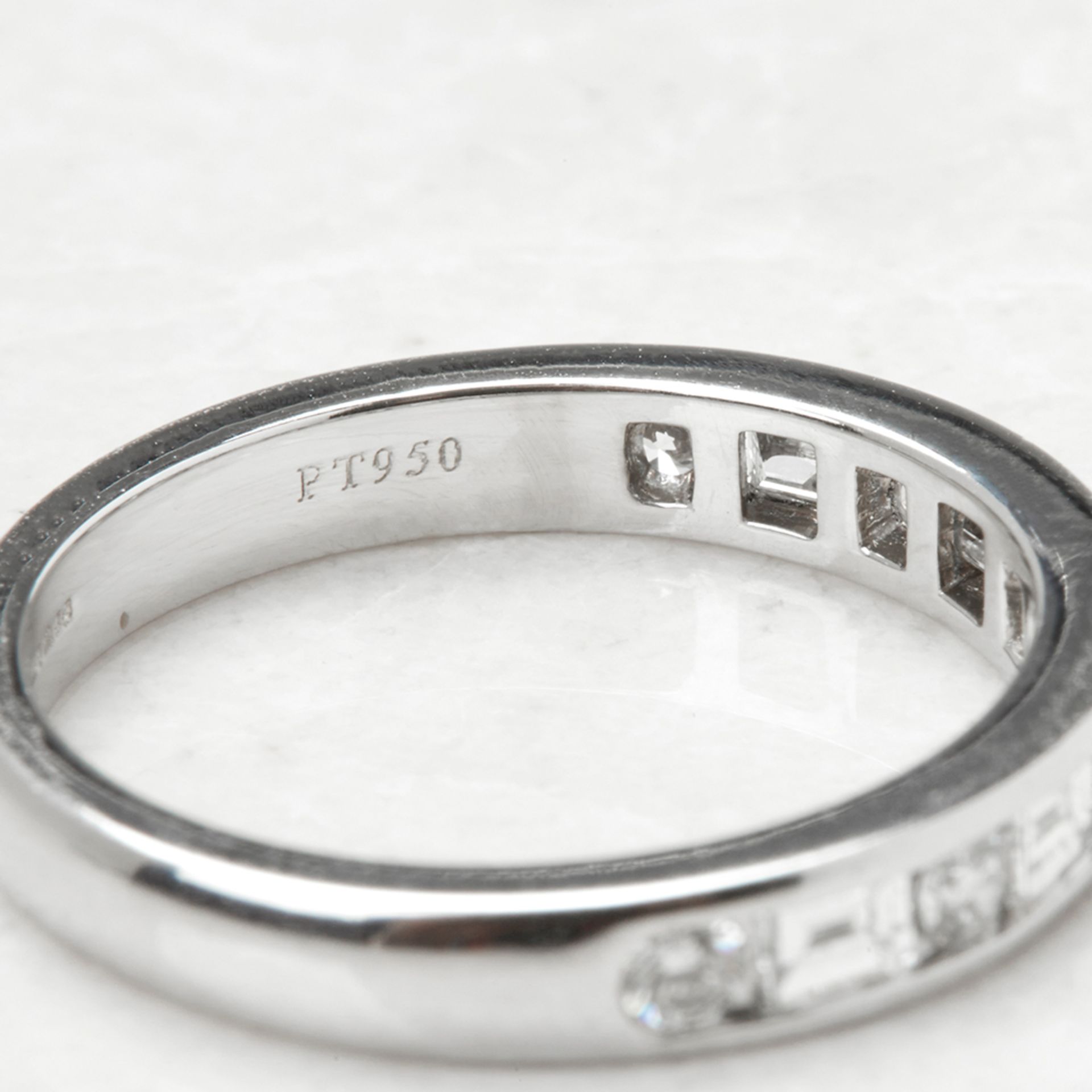 Tiffany & Co. Platinum 0.60ct Diamond Half Eternity Ring - Image 8 of 8