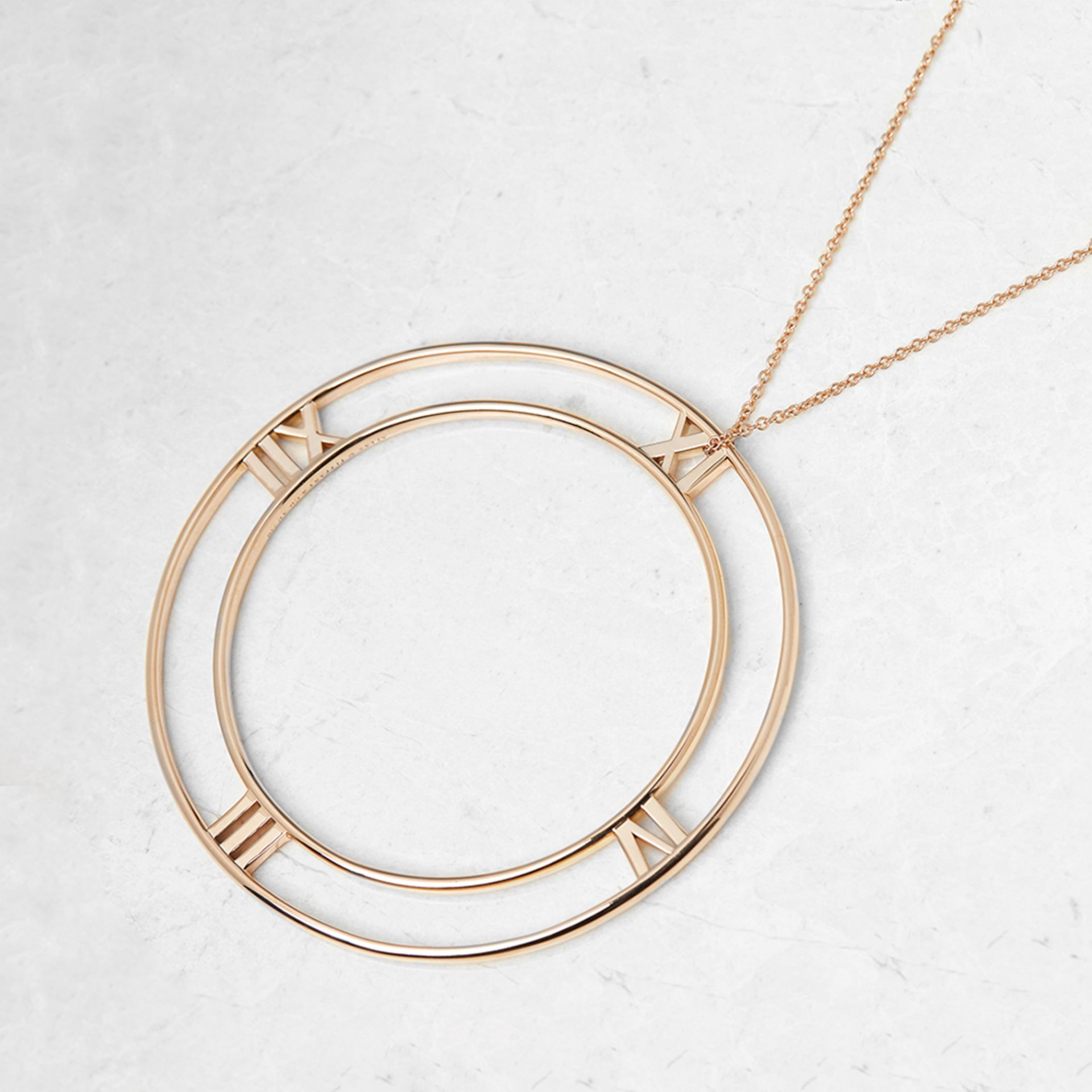 Tiffany & Co. 18k Rose Gold Large Atlas Necklace