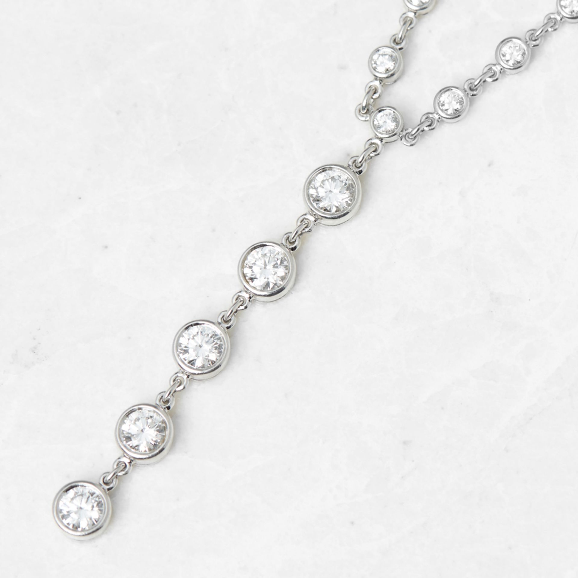 Tiffany & Co. Platinum 2.00ct Diamond Jazz T-Drop Necklace - Image 2 of 7