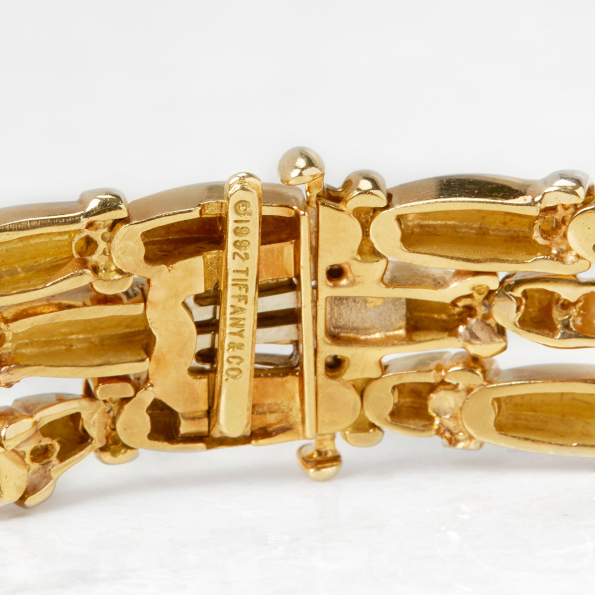 Tiffany & Co. 18k Yellow Gold Diamond Three Strand Necklace - Bild 5 aus 6