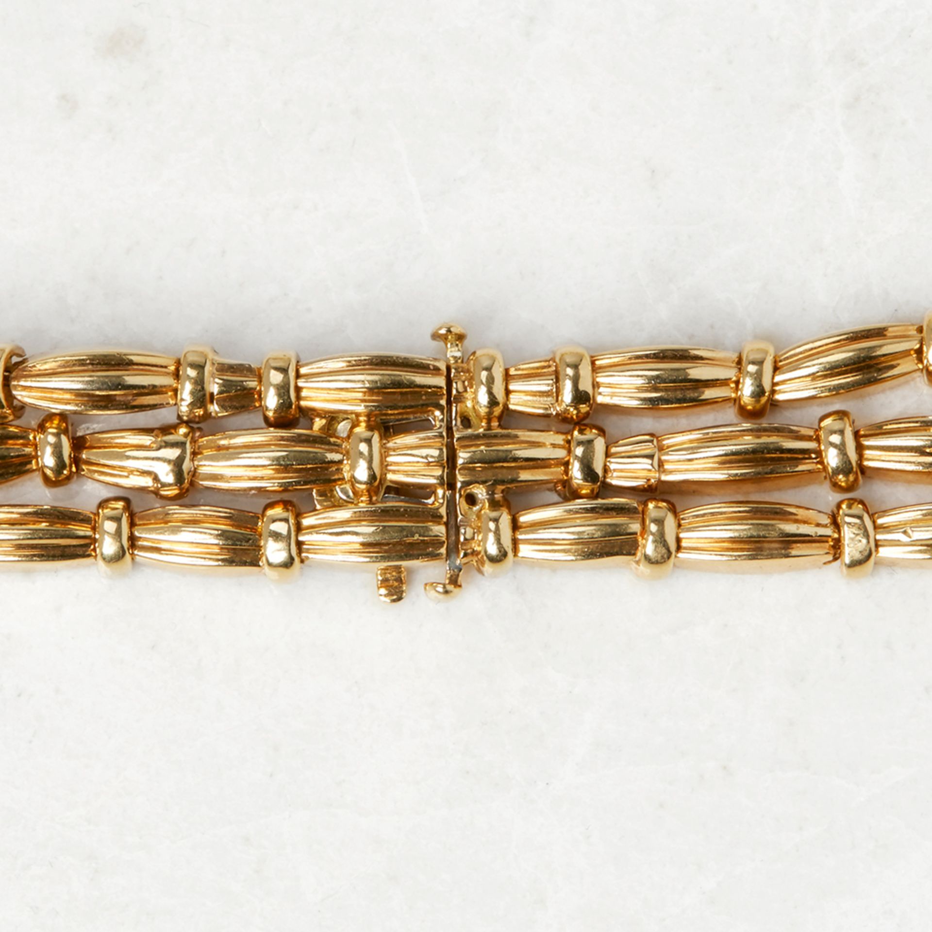 Tiffany & Co. 18k Yellow Gold Diamond Three Strand Necklace - Bild 3 aus 6