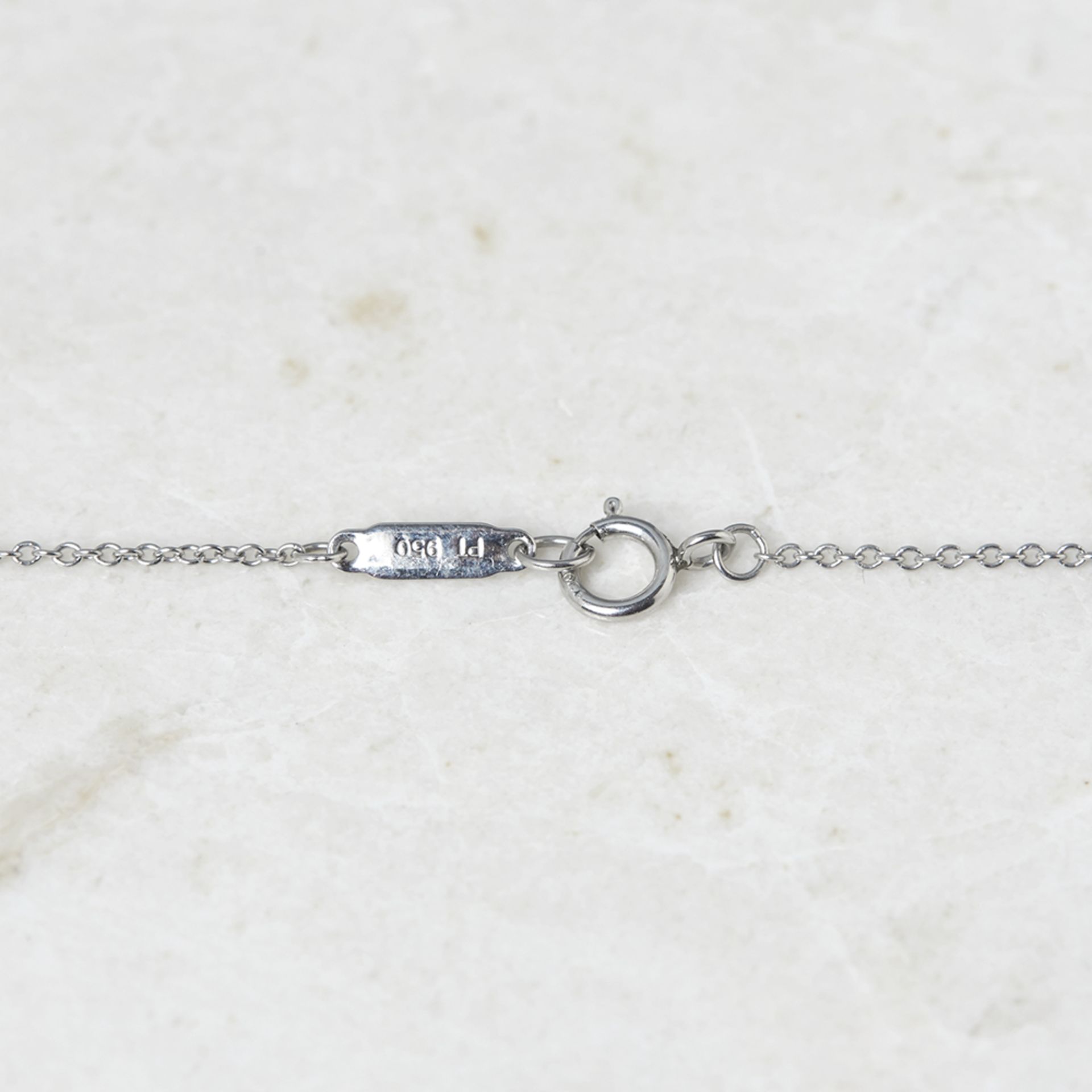 Tiffany & Co. Platinum 0.50ct Diamond Heart Metro Necklace - Image 3 of 10