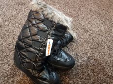 Brand New Unboxed Designer Verbier Black Snow Winter Boots Size 39 RRP å£70