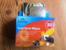 60x SPECTACLE WIPES , 2 BOXES OF 30