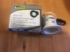 10 X GU10 WHITE DOWNLIGHTERS