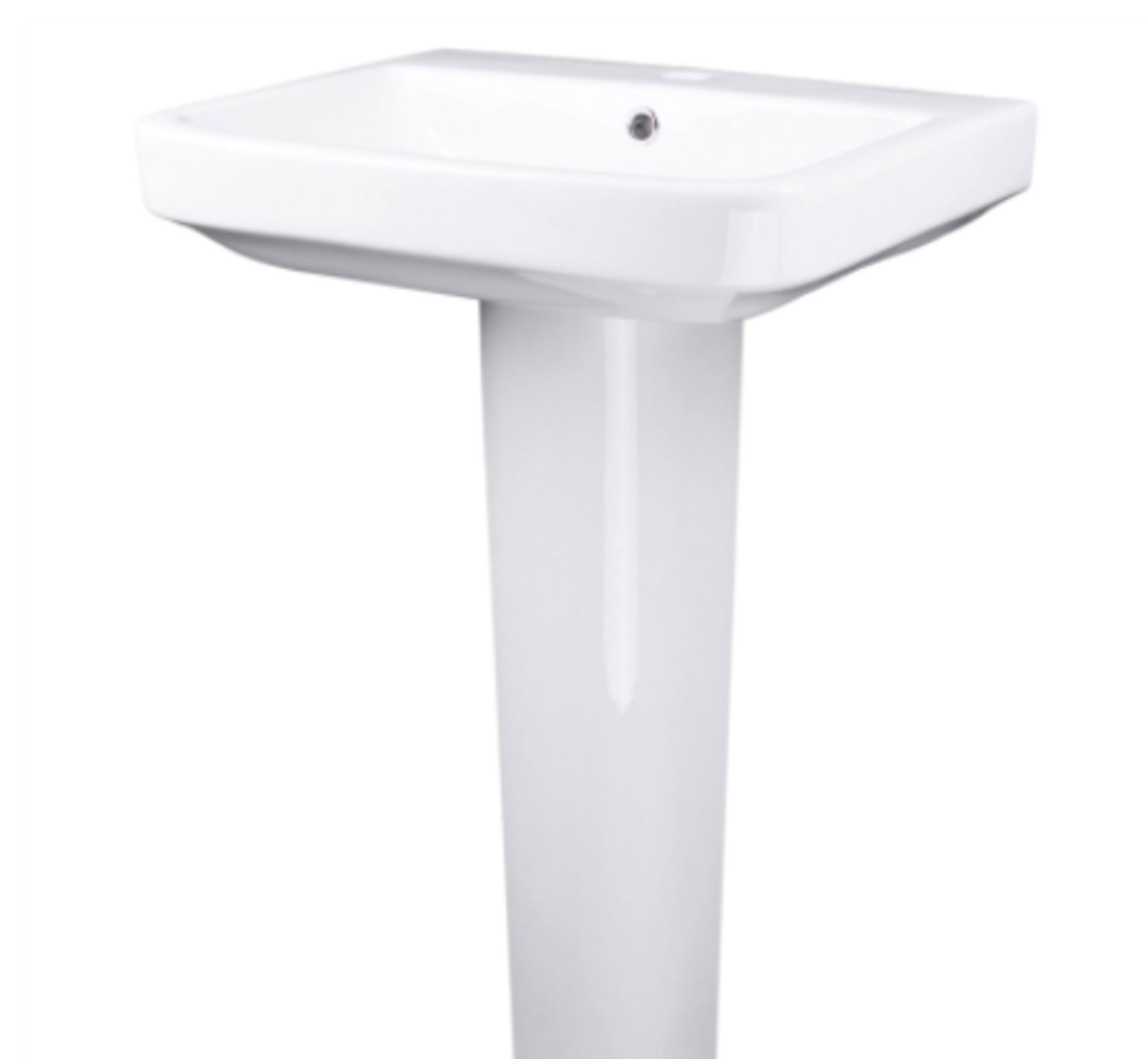 Pallet - 429 - 8 x Cadenza 1 Tap Hole Pedestal basin - SKU - 381022 RRP £472 - Image 3 of 4