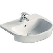 Pallet 309 - 12 x Accent 55cm semi-recessed 1TH basin