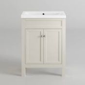 1 x 600mm Vanity Unit in Ivory