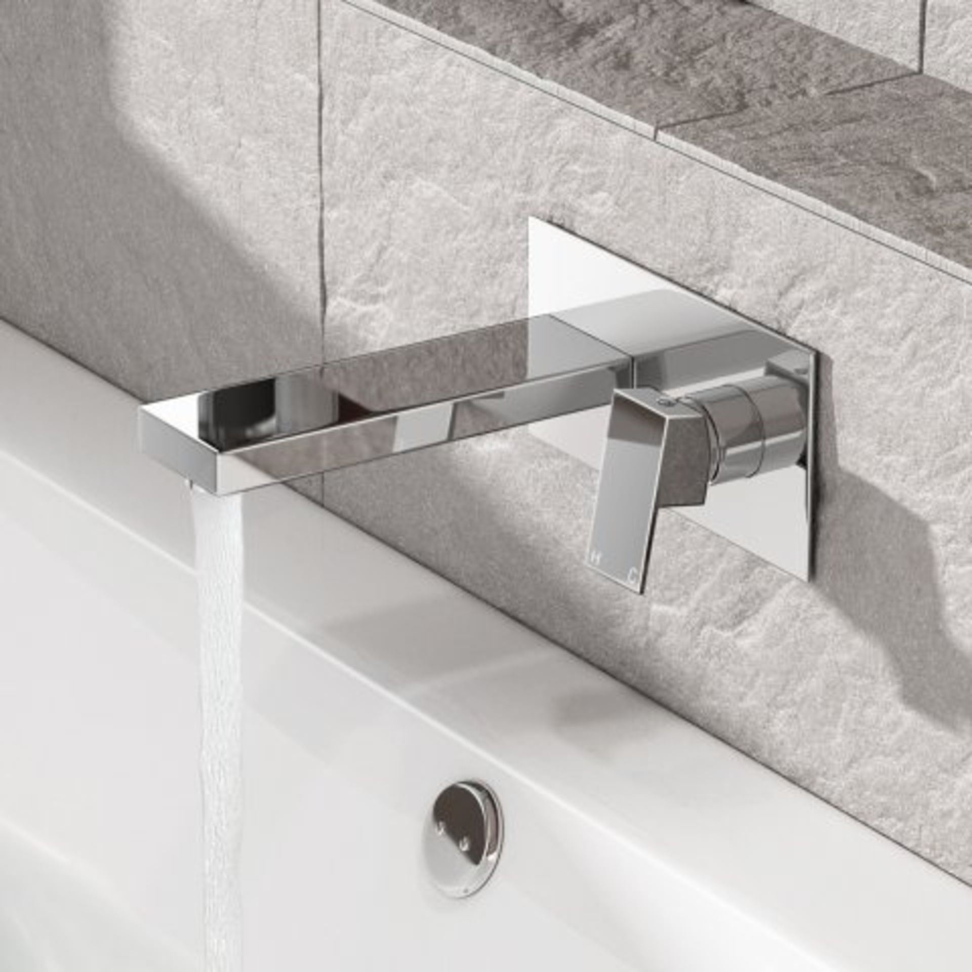 (I67) Harper Wall Mounted Bath Filler This wall mounted basin taps adds a touch of luxury to your