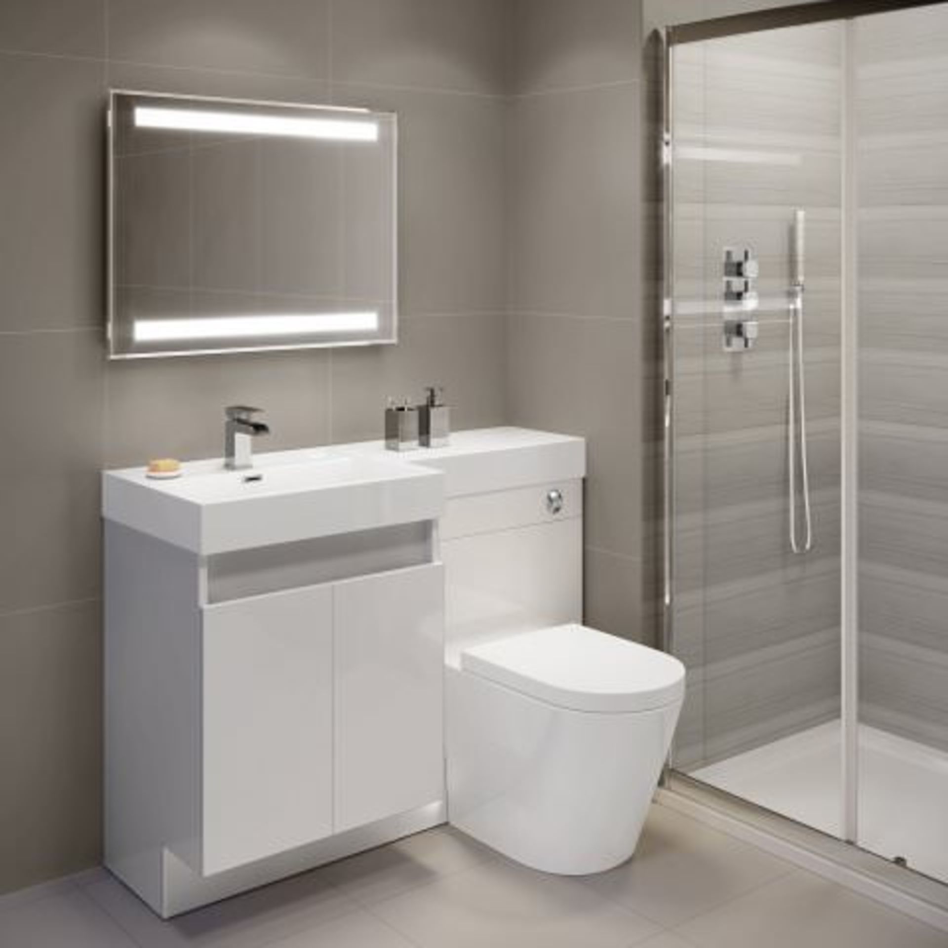 (W63) 600x800mm Omega Illuminated LED Mirror RRP £349.99 LED Power The LED gives instant - Image 3 of 4