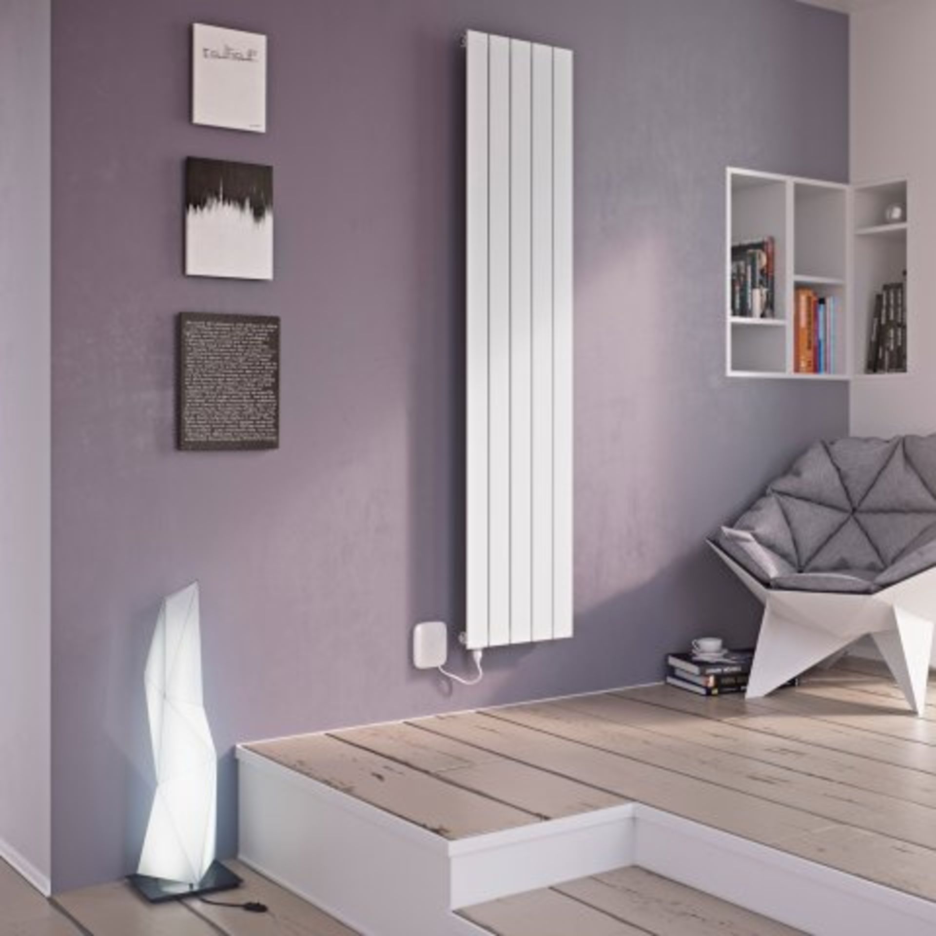 (I128) 1800x315 Mack White Aluminium Radiator. RRP £399.99 Attention to detail is important; and