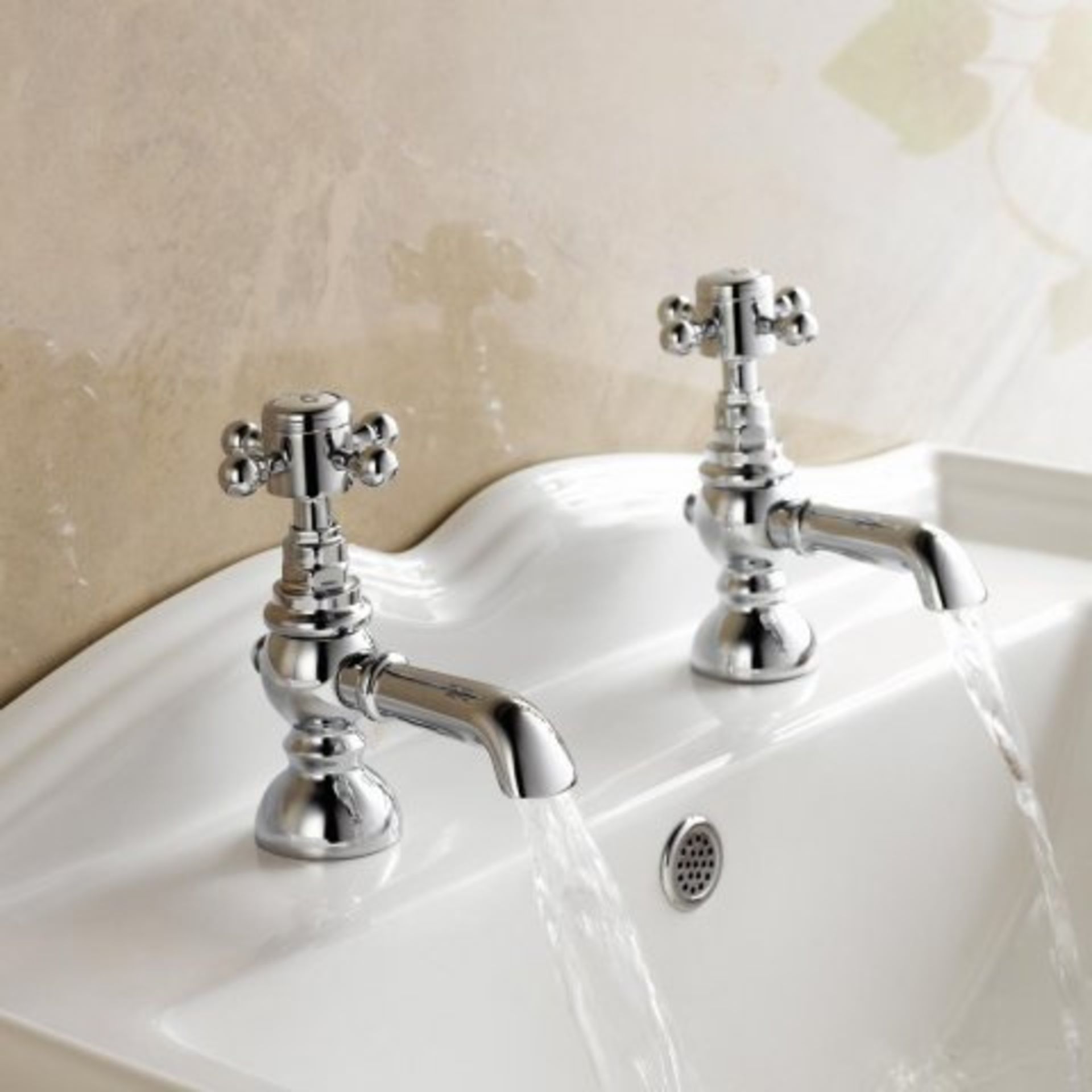 (V80) Victoria II Traditional Hot and Cold Basin Taps Our great range of traditional taps are - Image 2 of 3