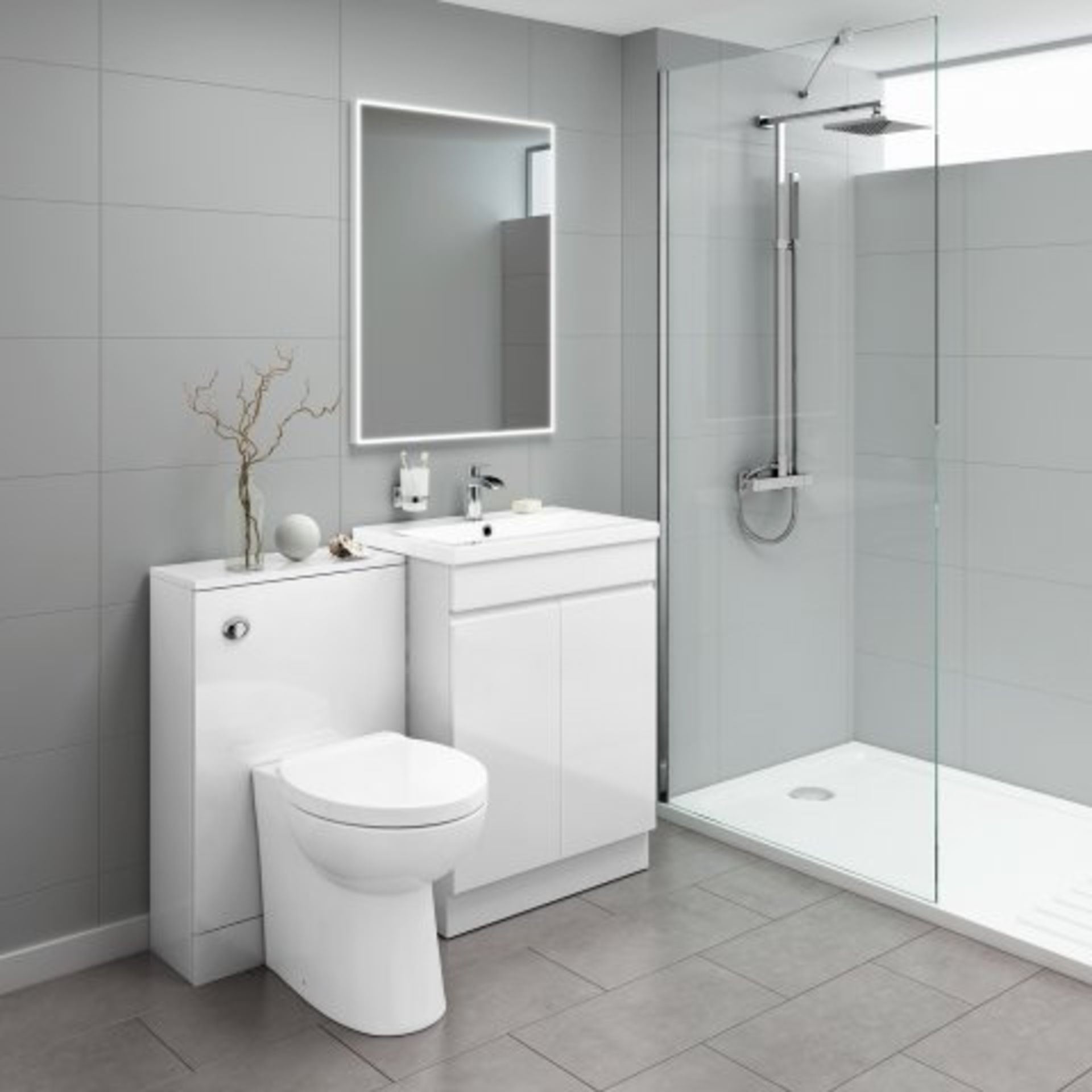 (I69) 800x600mm Cosmic Illuminated LED Mirror RRP £349.99 A rectangular mirror with LED - Image 4 of 5