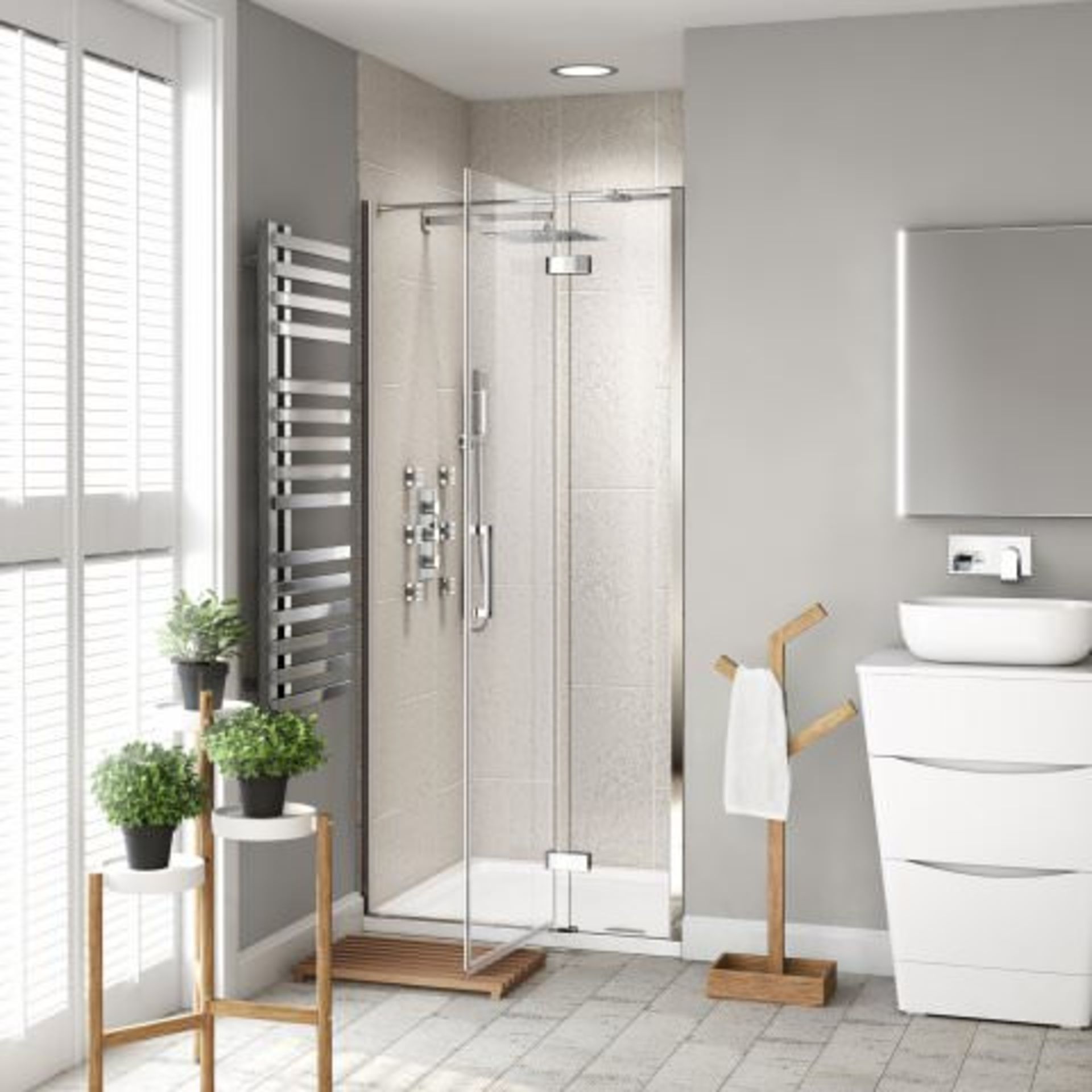 (I20) 800mm - 8mm - Premium EasyClean Hinged Shower Door RRP £499.99 Premium Design Our Premium - Image 3 of 3