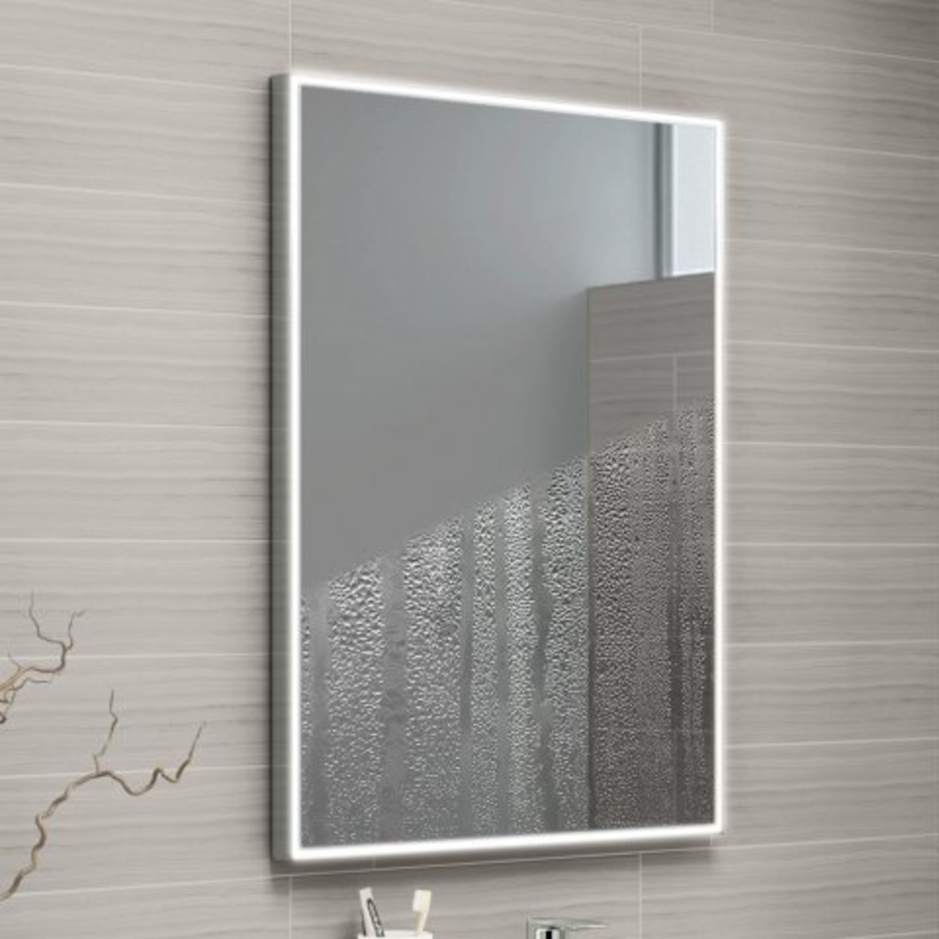 (I150) 700x500mm Cosmic Illuminated LED Mirror. RRP £349.99. A rectangular mirror with LED - Bild 2 aus 4