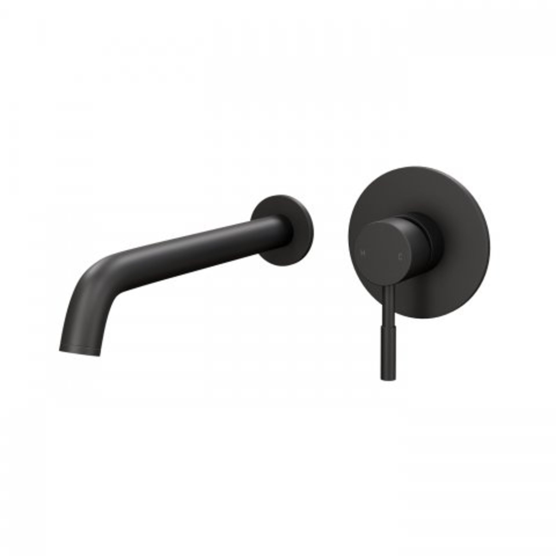 (I223) Iker Basin Mixer Tap.RRP £299.99. Luxurious matte black finish Wall mounted style is simple - Image 4 of 4