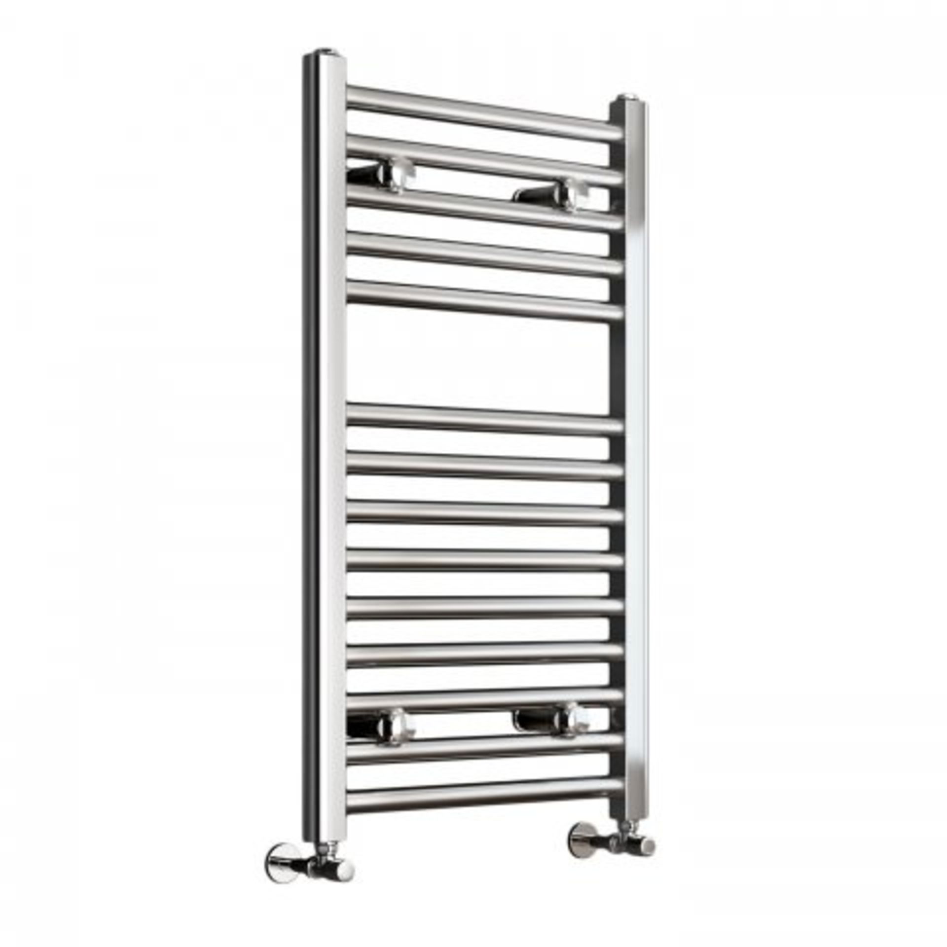 (I26) 800x450mm - 25mm Tubes - Chrome Heated Straight Rail Ladder Towel Radiators . Benefit from the - Image 3 of 3