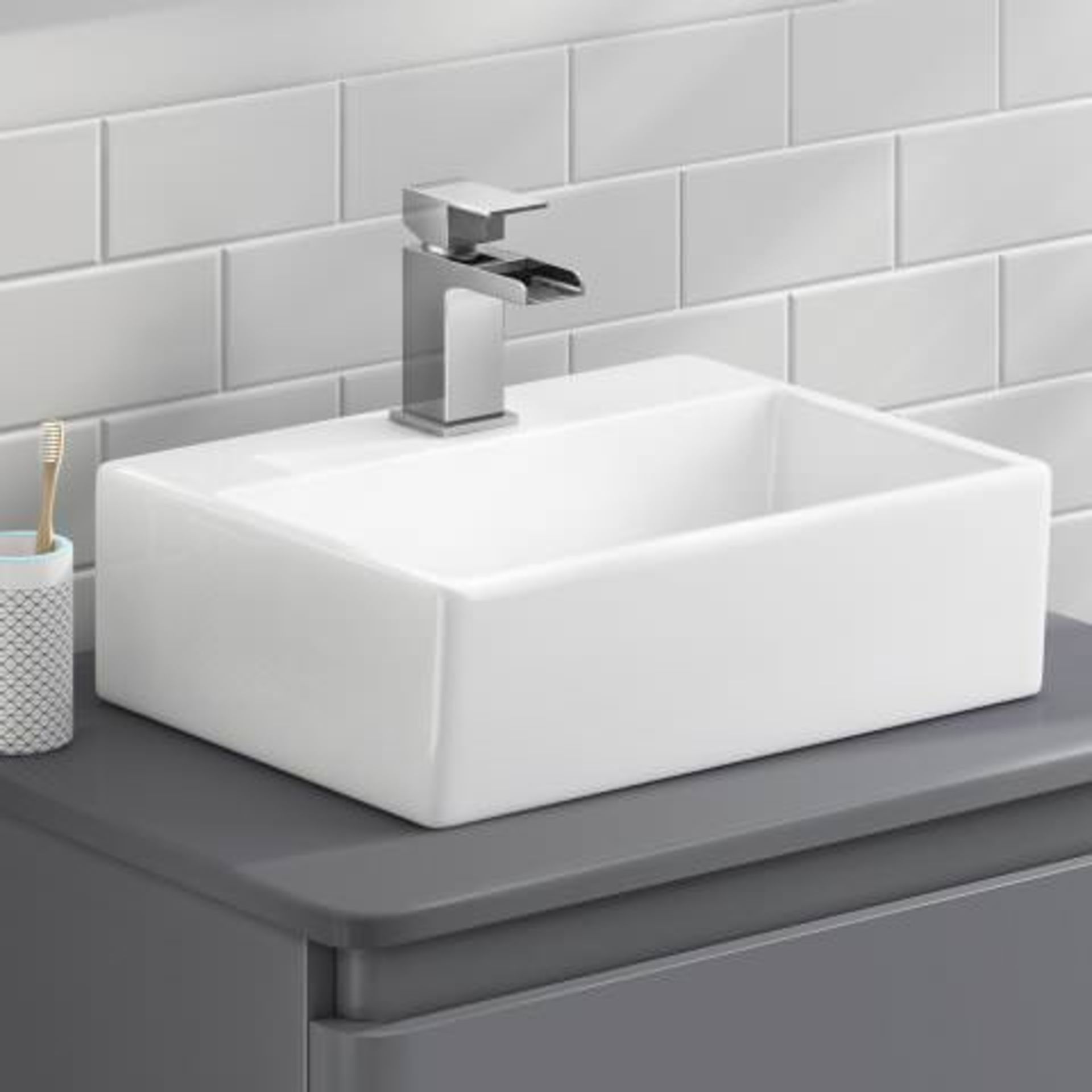 (I74) Rita Wall Hung Counter Top Basin - Medium RRP £87.99 Our Rita range of counter top basins also - Image 2 of 3