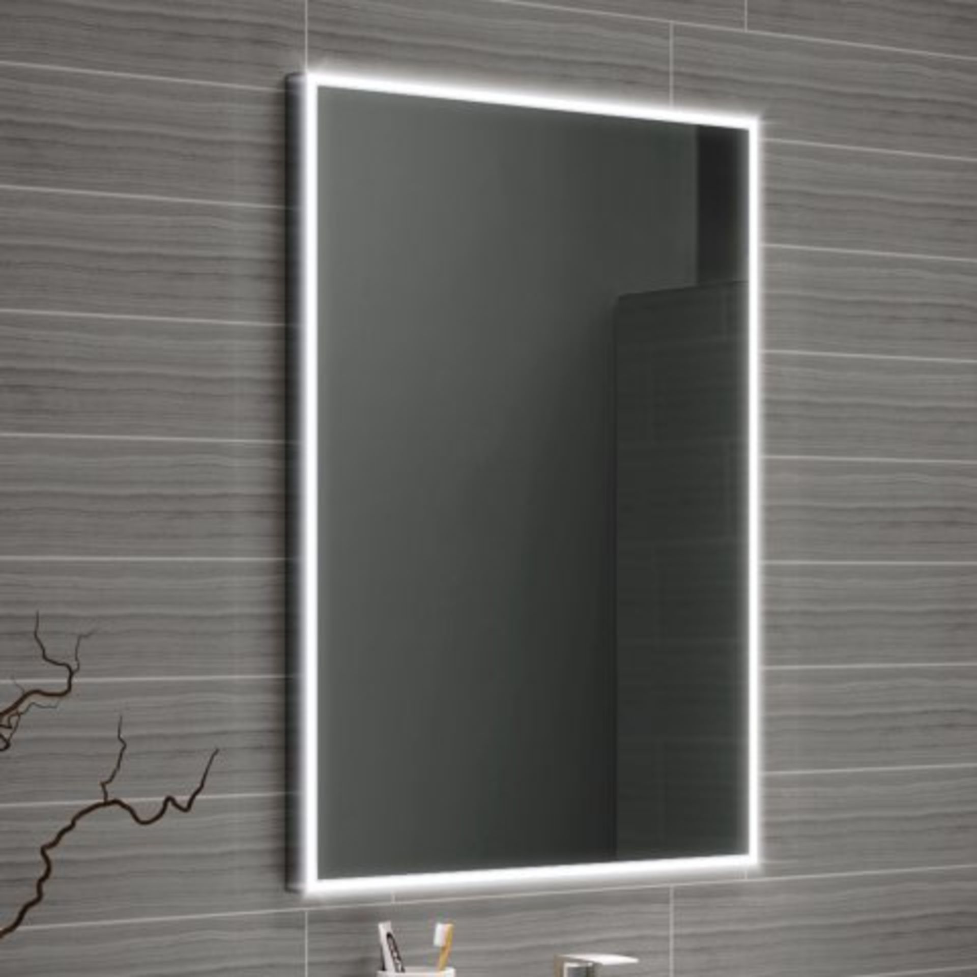(I150) 700x500mm Cosmic Illuminated LED Mirror. RRP £349.99. A rectangular mirror with LED
