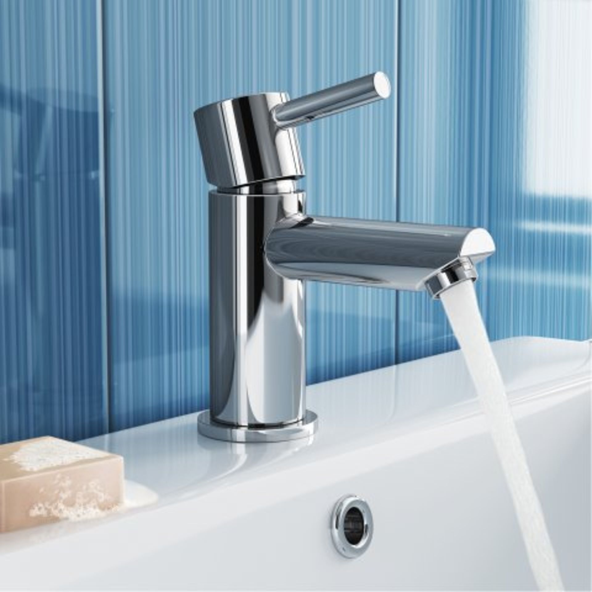 (I58) Gladstone II Cloakroom Basin Mixer Tap Presenting a contemporary design, this solid brass - Bild 2 aus 2