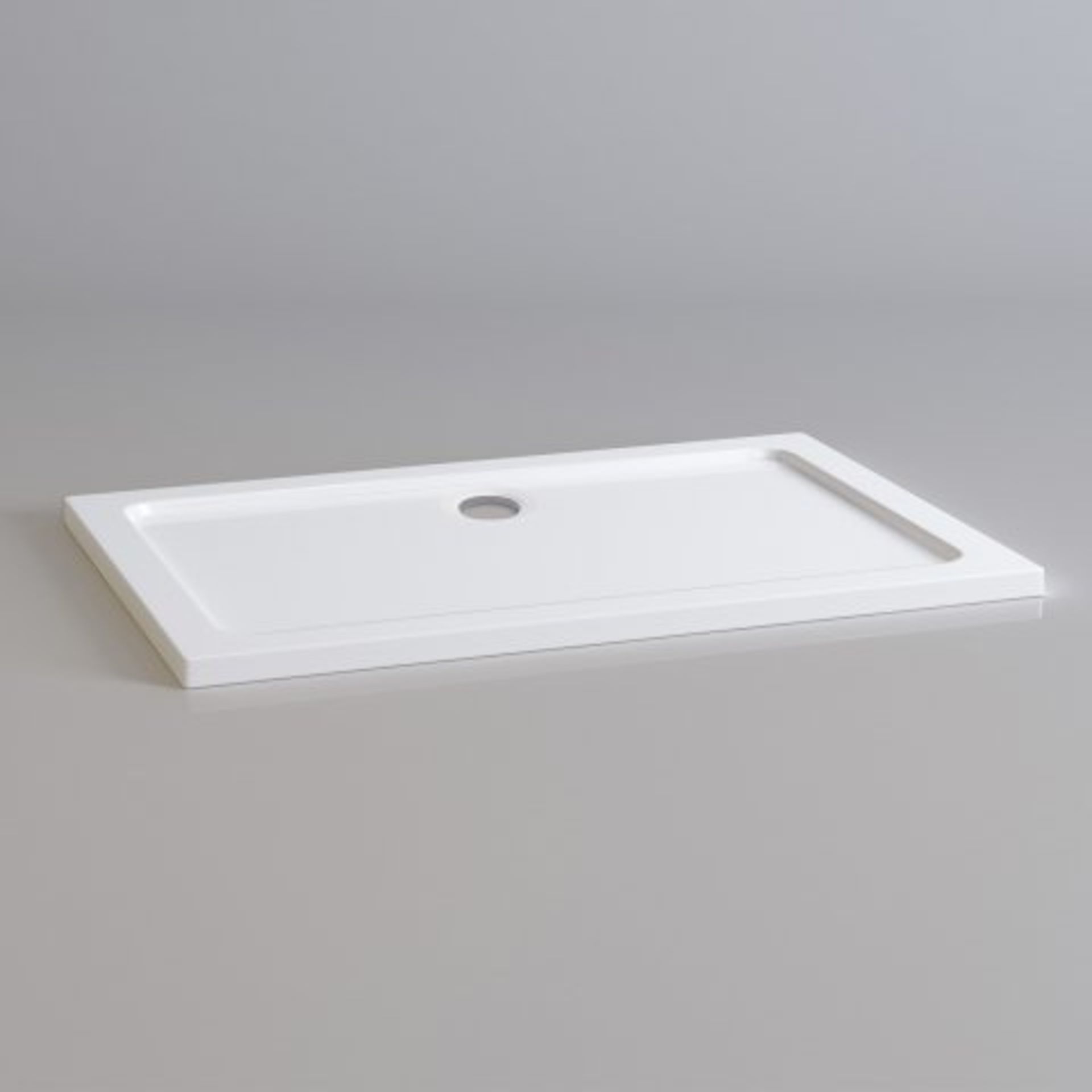 (I122) 1200x800mm Rectangular Ultra Slim Stone Shower Tray. RRP £274.99. Designed and made carefully