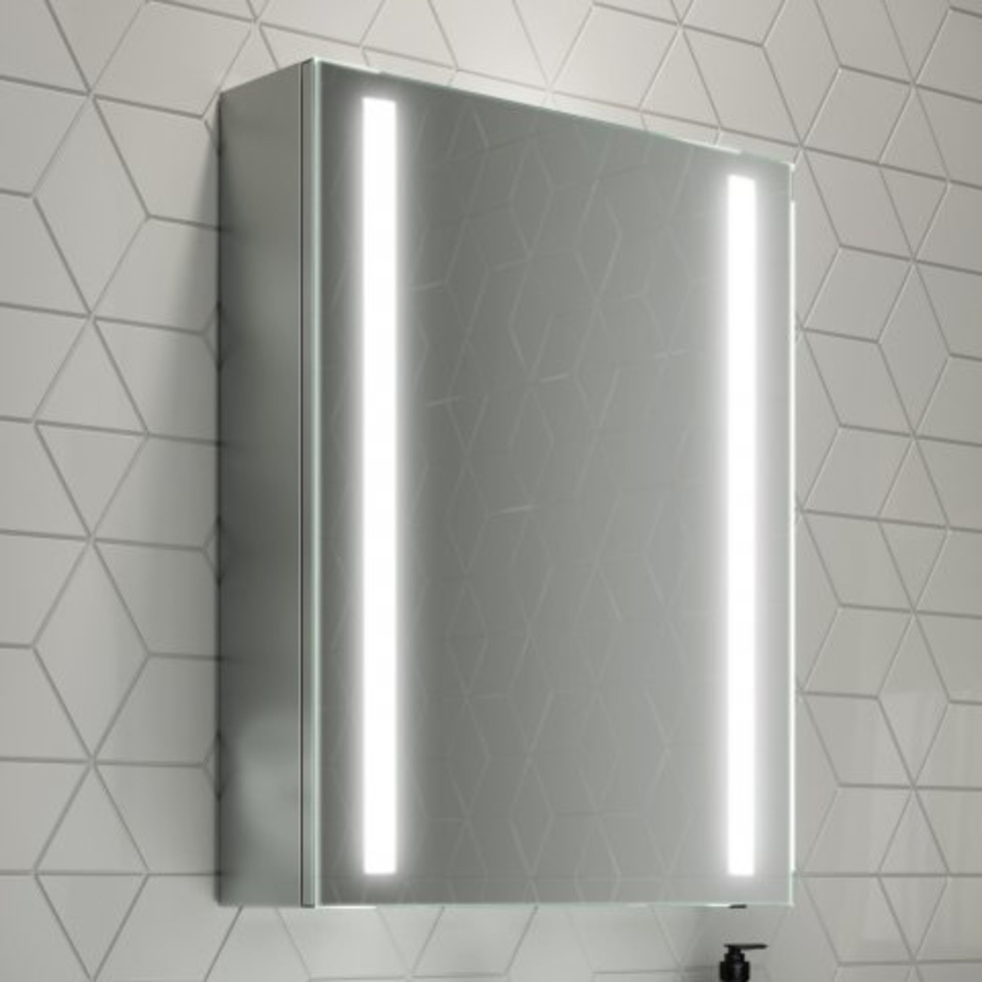 (H6) 500x650mm Dawn Illuminated LED Mirror Cabinet. RRP £599.99. Perfect Reflection The featured