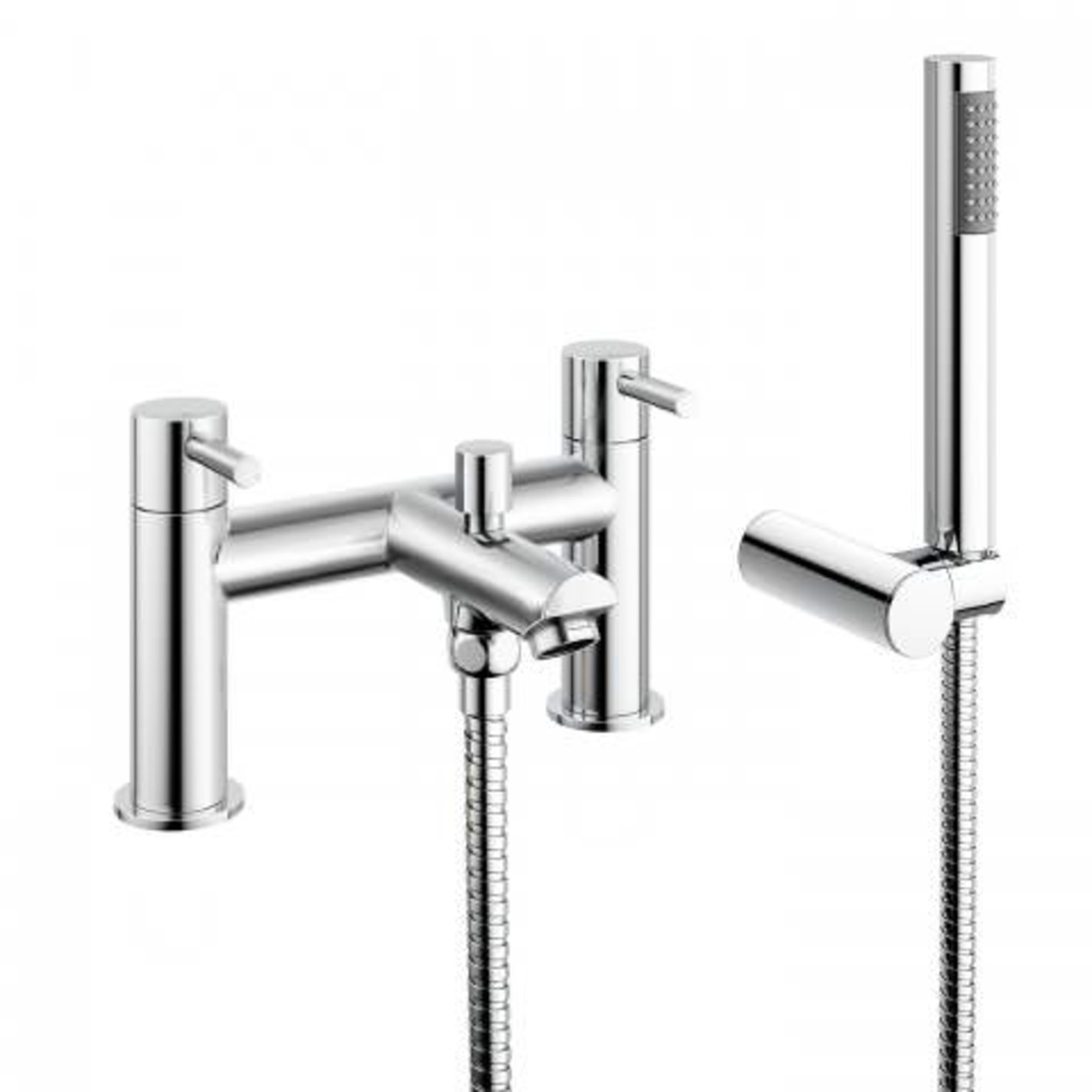 (V94) Gladstone II Bath Mixer Shower Tap with Hand Held Presenting a contemporary design, this solid - Image 3 of 3