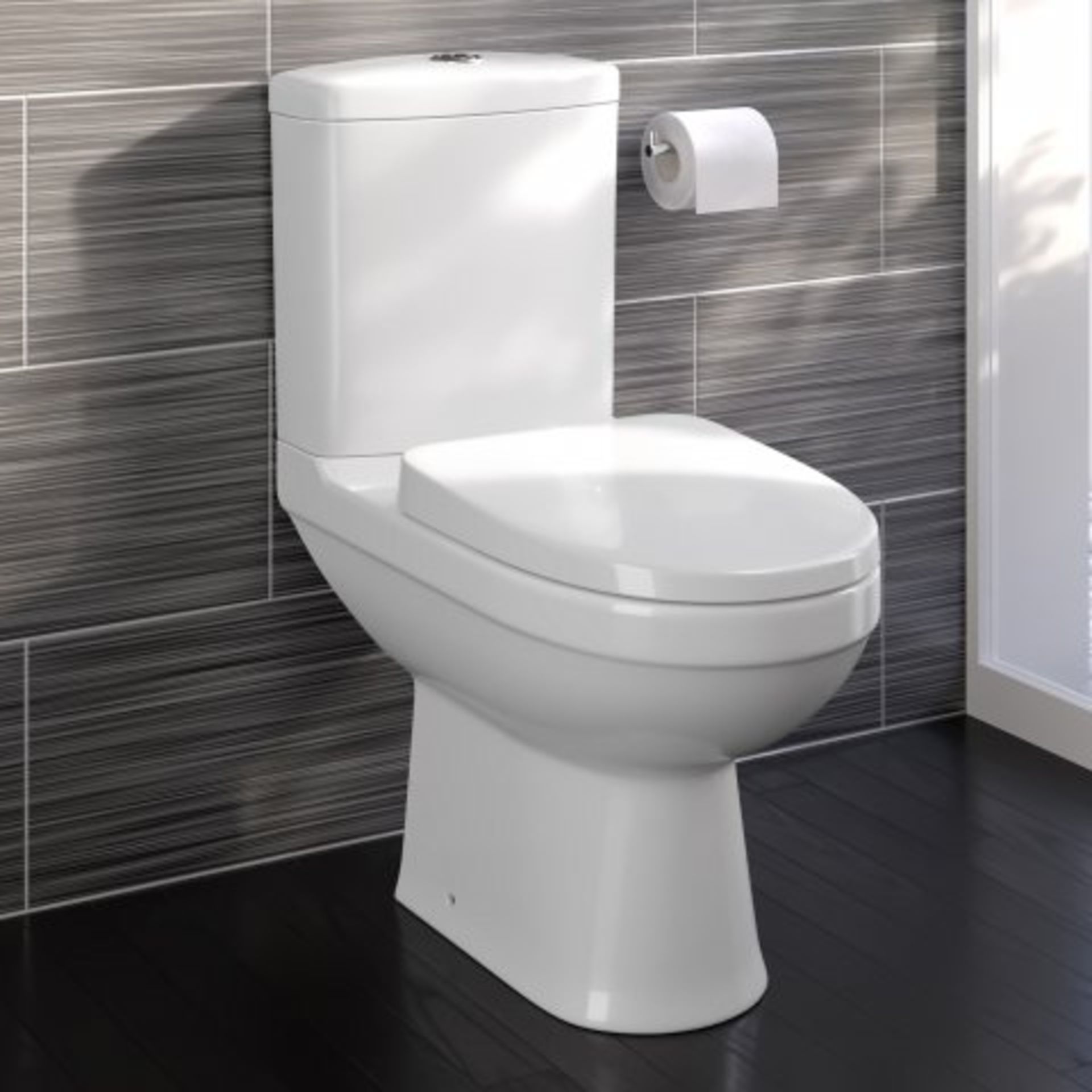 (I90) Sabrosa II Close Coupled Toilet & Cistern inc Soft Close Seat RRP £349.99 Long Lasting Quality