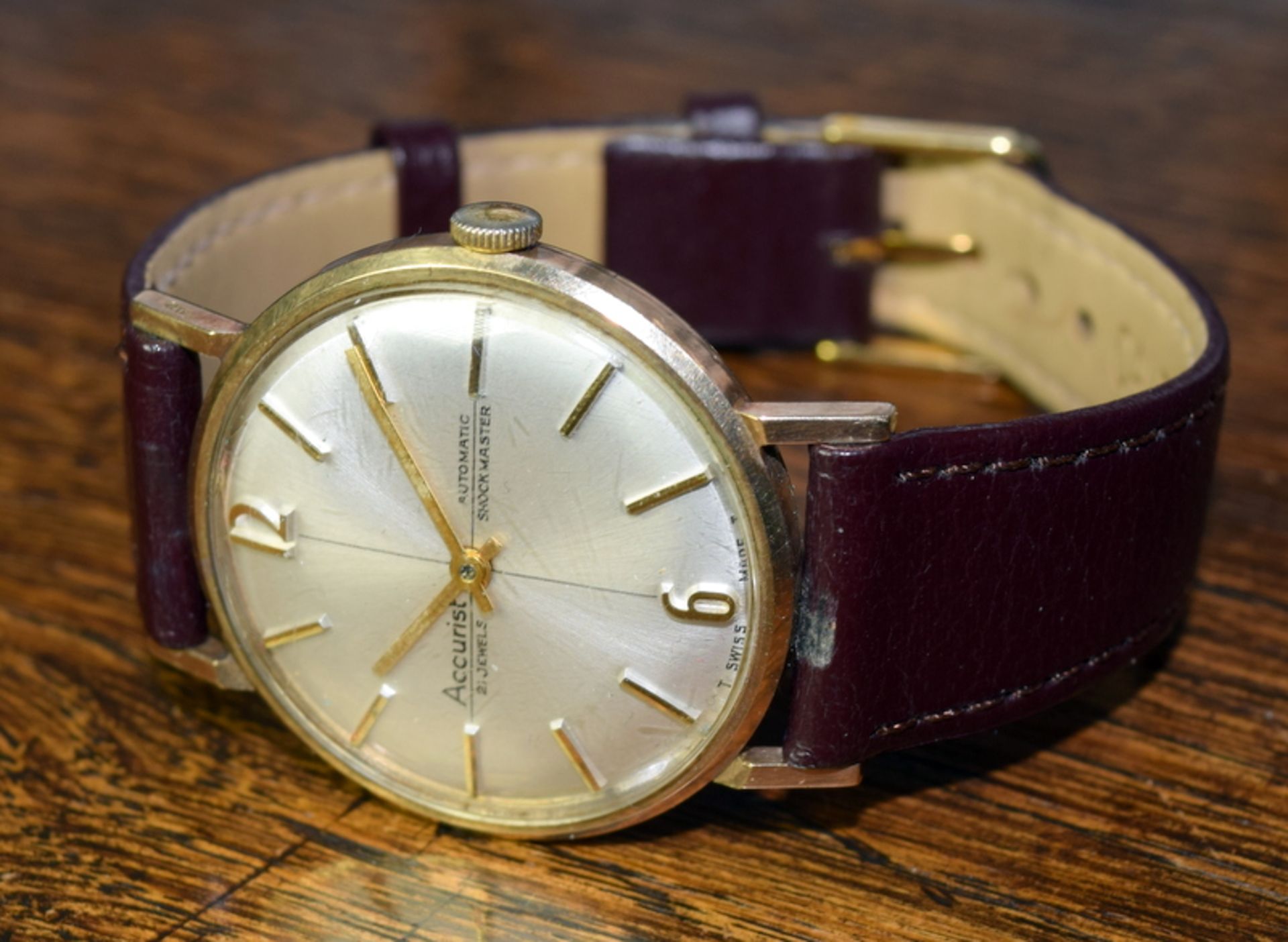 9ct Gold Gentleman's Accurist Automatic Watch