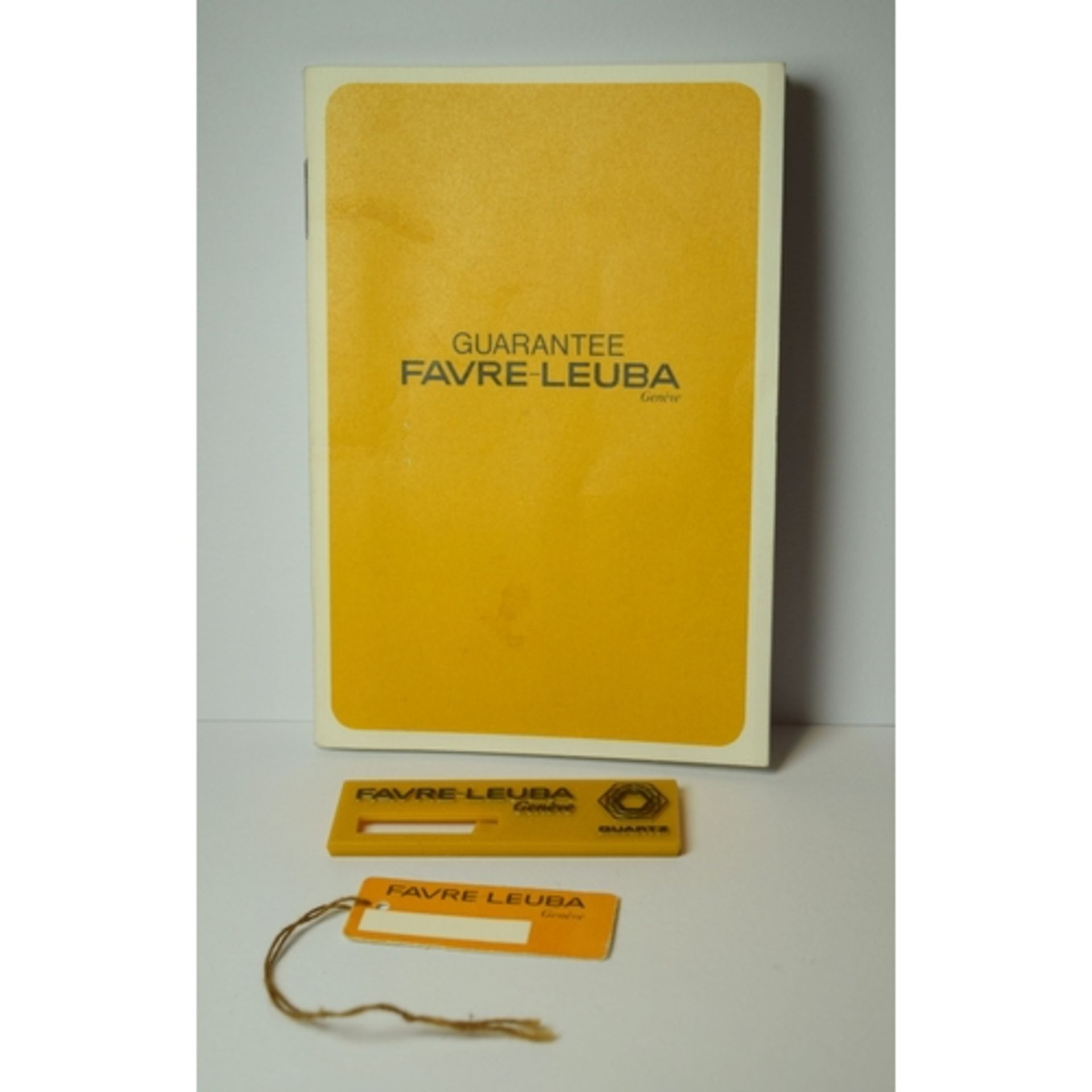 Rare Favre Leuba Quartz NOS in box and with tags and papers. - Image 6 of 6