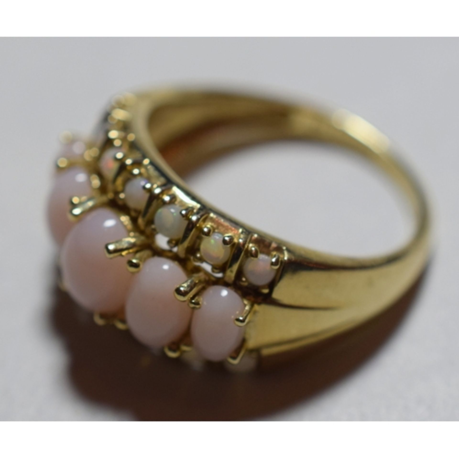 9ct Gold And Pink Opal Ring - Image 4 of 4