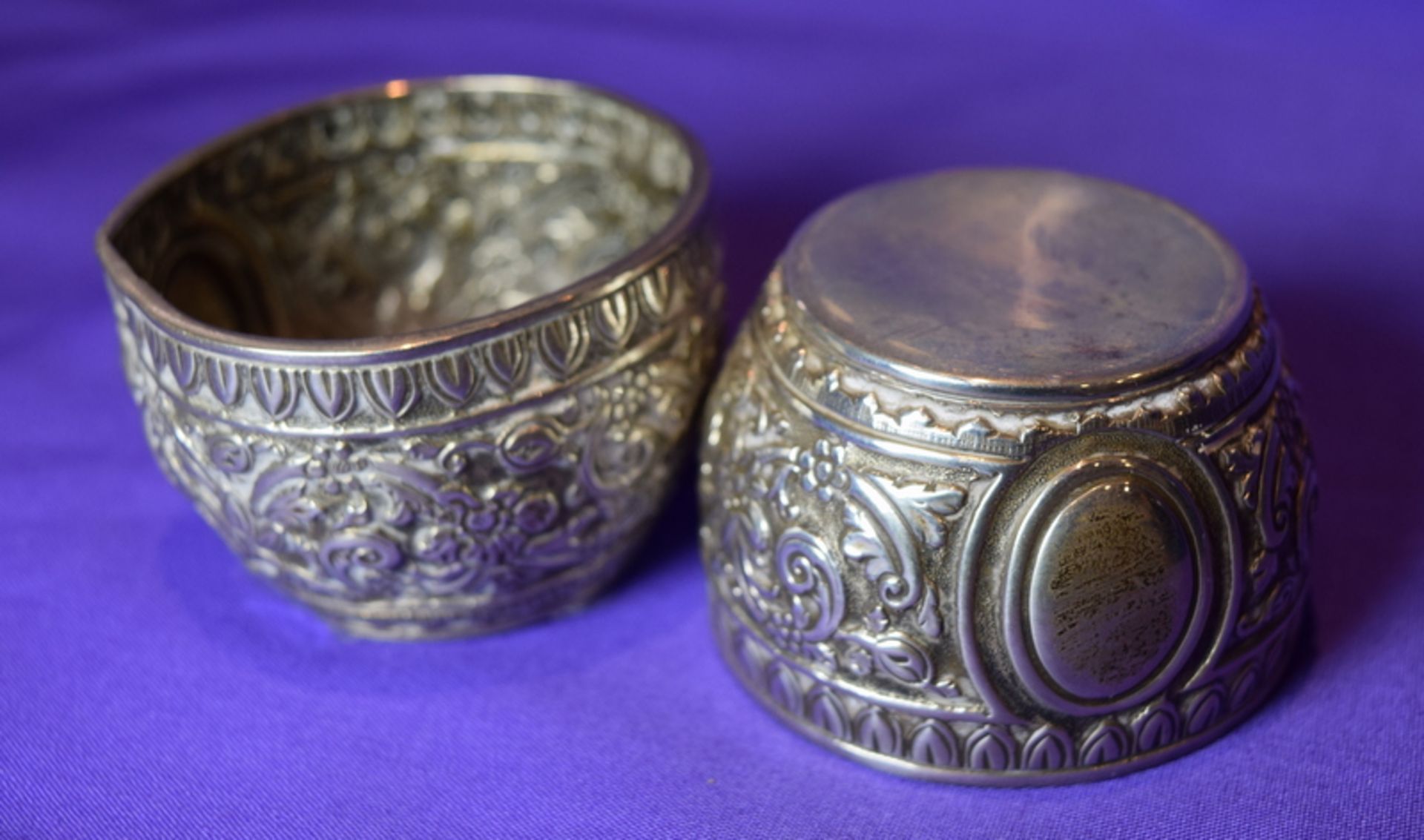 Pair Of Silver Salts c1880 - Image 2 of 4