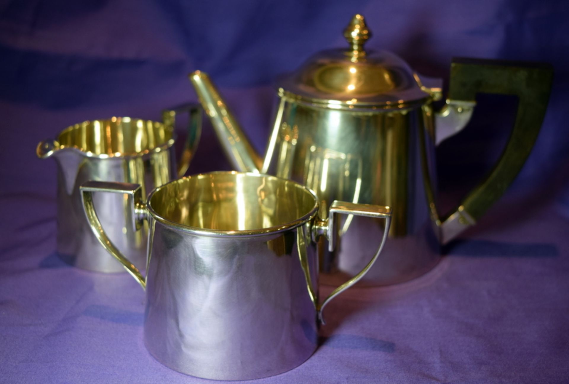 Canadian/American Silver Tea Service - Image 3 of 3