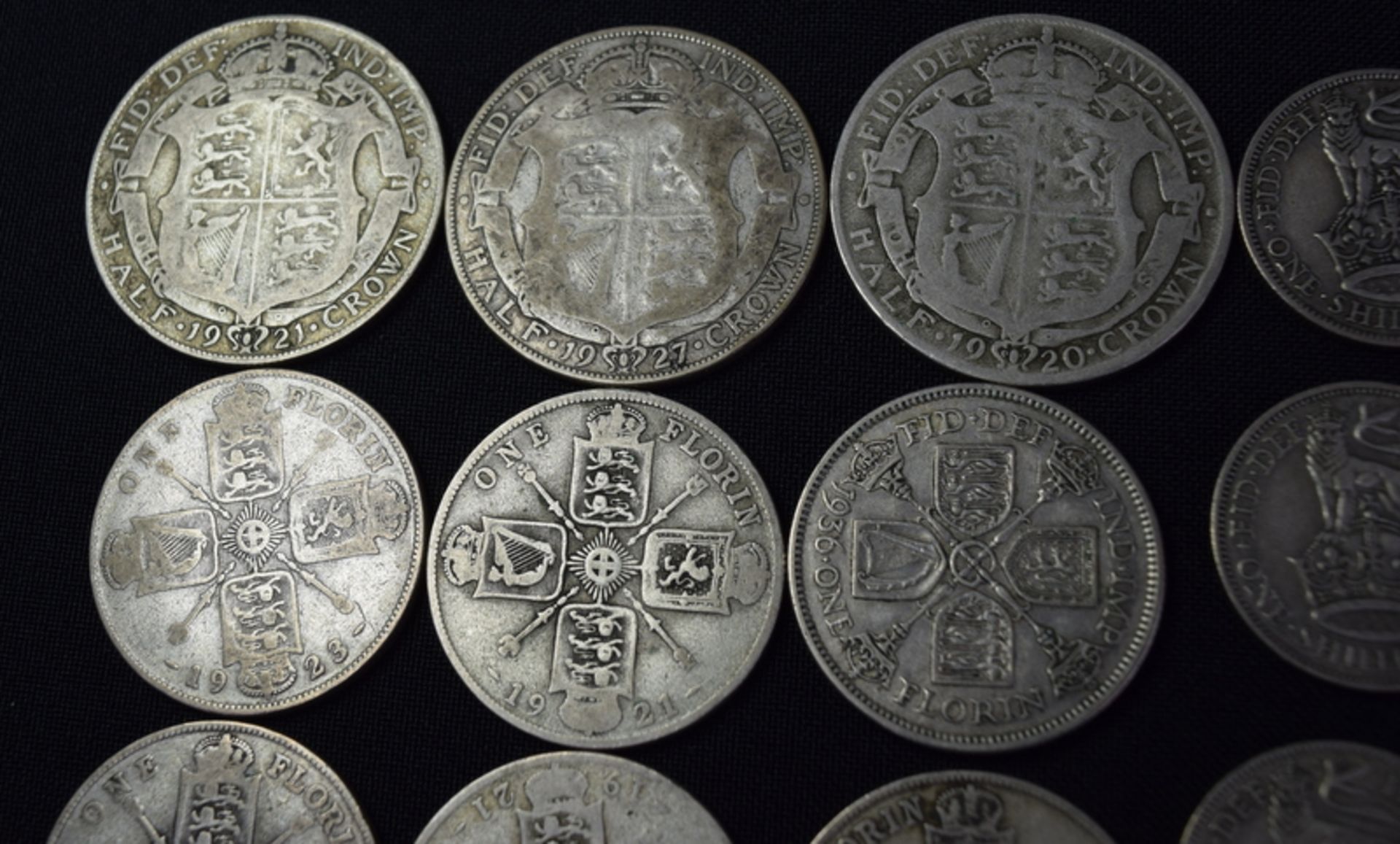 Collection of pre-decimal half crowns, florins etc - Image 2 of 3