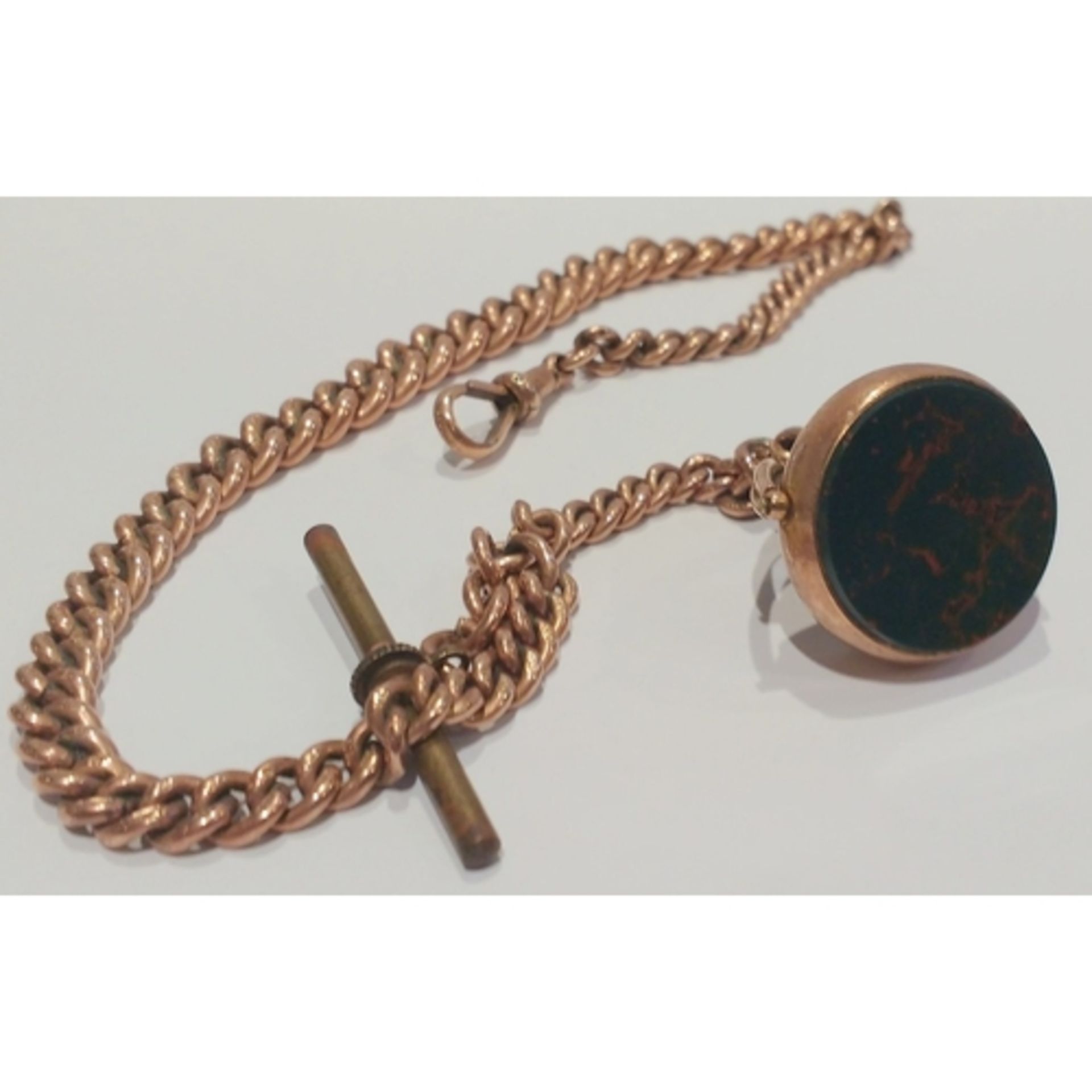 Victorian 9ct Rose Gold Albert Chain - Image 4 of 4