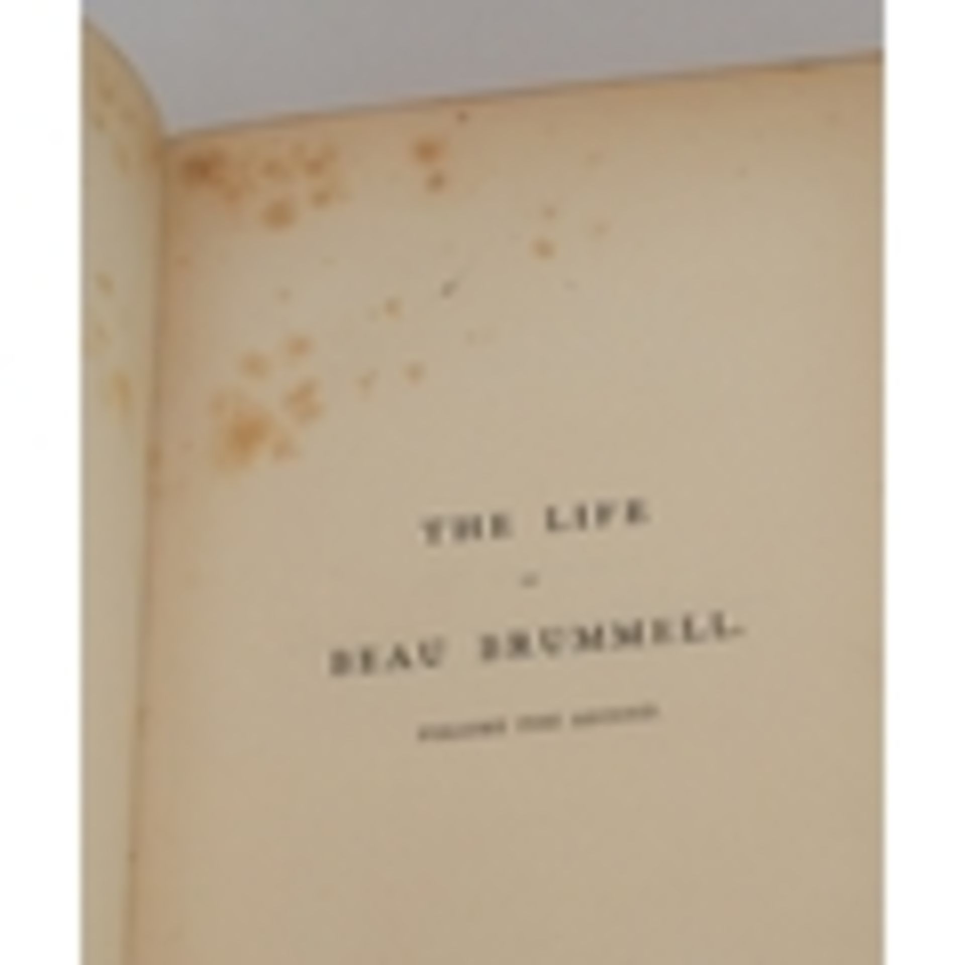 The Life Of George Beau Brummel Two Vols - Image 7 of 9