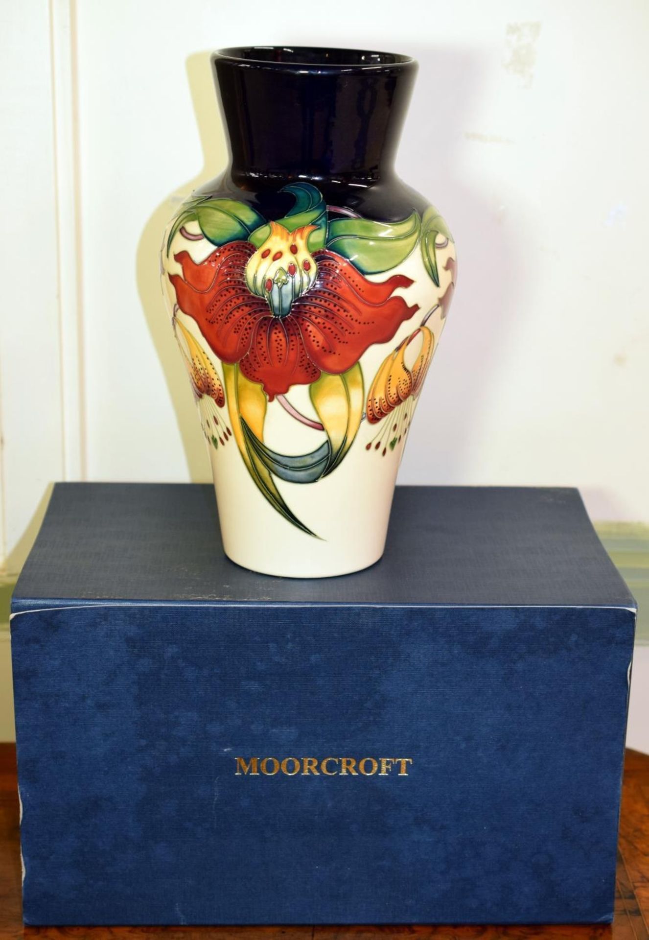 Large Limited Edition Moorcroft Anna Lily Vase. No Reserve - Image 2 of 5