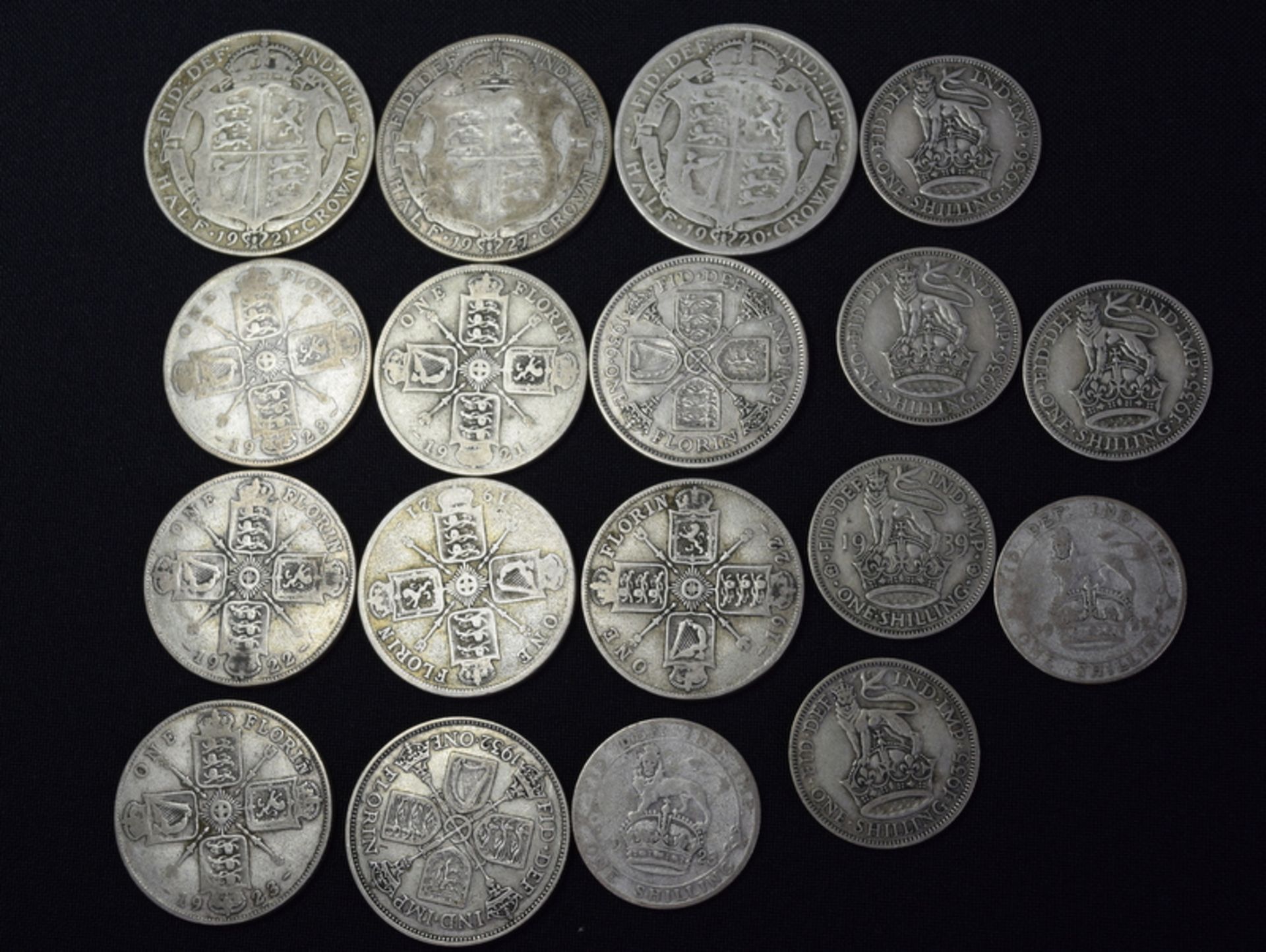 Collection of pre-decimal half crowns, florins etc - Image 3 of 3