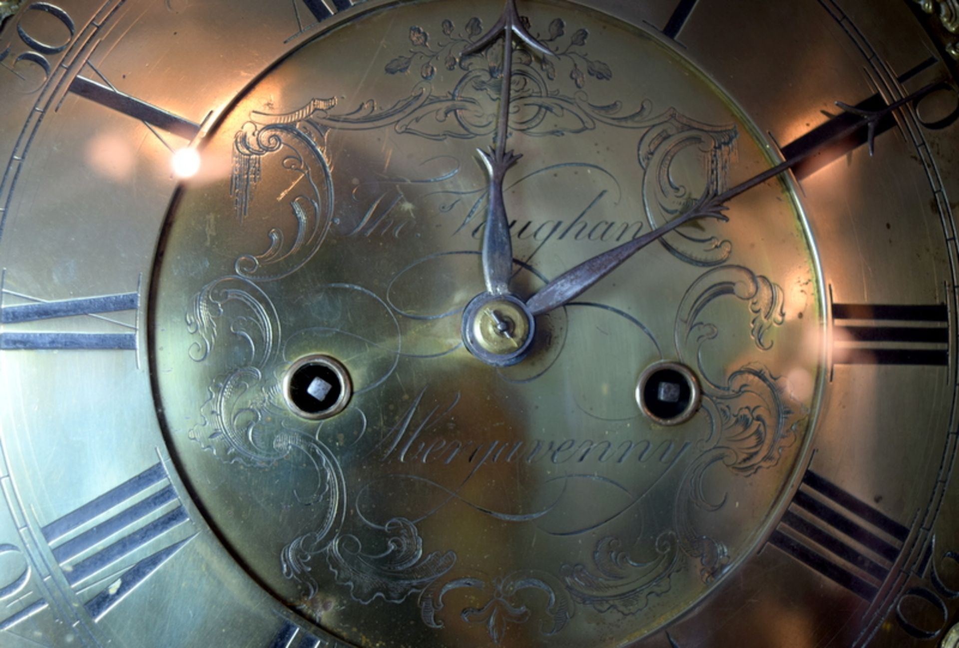 Antique Welsh Oak Case Grandfather Clock - Image 5 of 6
