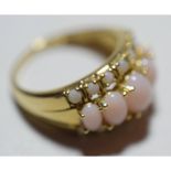 9ct Gold And Pink Opal Ring