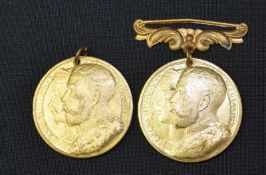 George V Llanelly Coronations Medals 1911