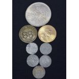 Collection of eight coins