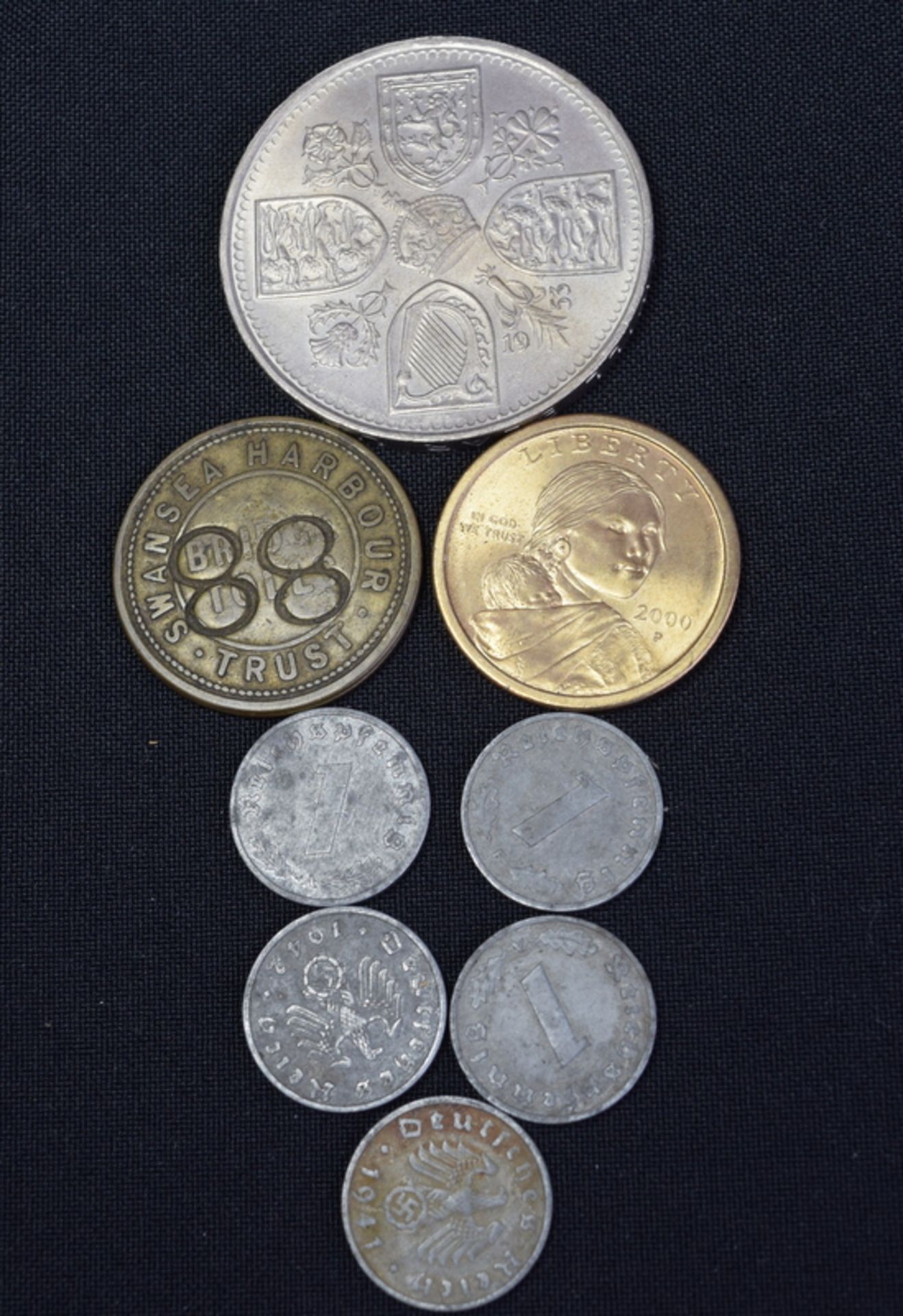 Collection of eight coins