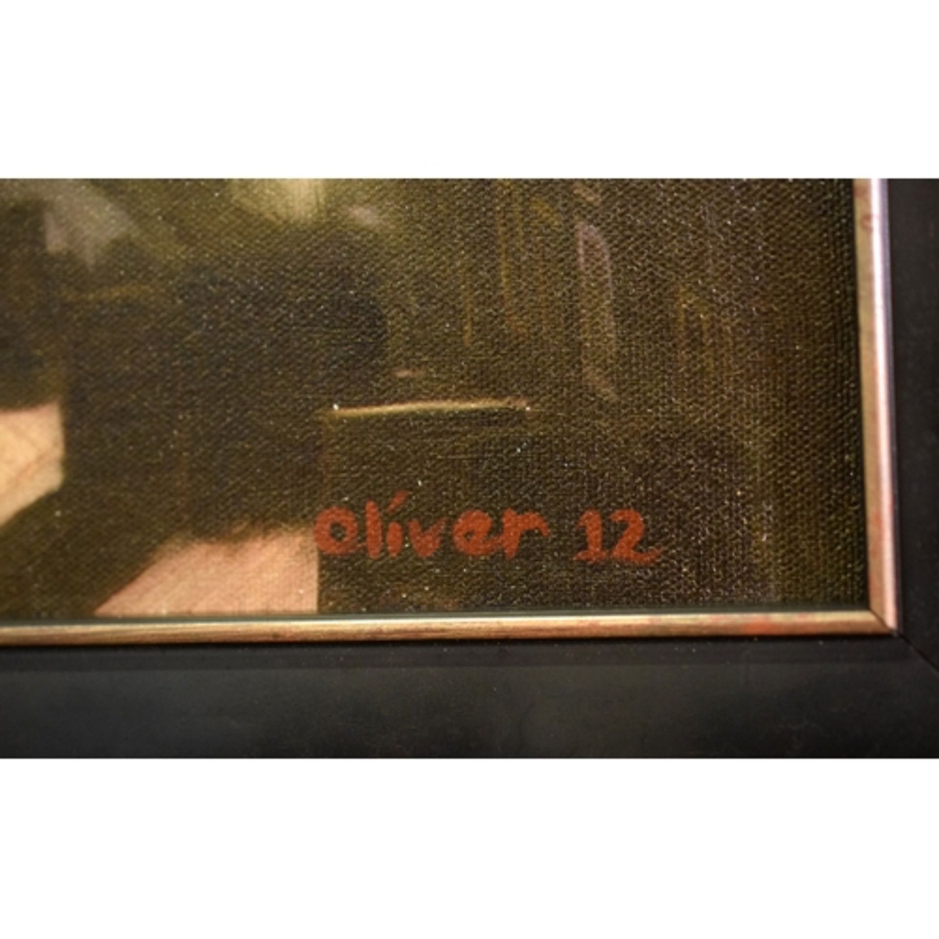 Richard J Oliver Oil On Canvas Painting - Image 3 of 3