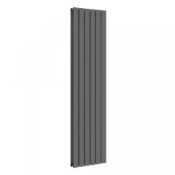 (T21) 1800x458mm Anthracite Double Flat Panel Vertical Radiator RRP £499.99 Attention to detail is