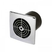 (T169) Manrose 20W Chrome Concealed Extractor Fan Manrose Chrome Concealed Extractor Fan The Manrose