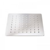 (T103) Square Stainless Steel Medium Shower Head - 200mm Look no further than our lightweight