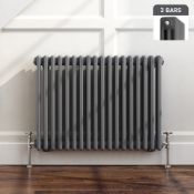 (T60) 600x821mm Anthracite Triple Panel Horizontal Colosseum Traditional Radiator RRP £249.99 For an