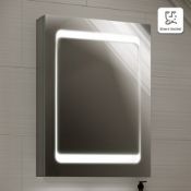 (T127) 498x700mm Quasar Illuminated LED Mirror Cabinet RRP £349.99. LED Power The LED gives