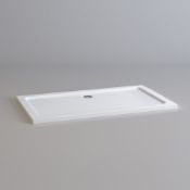(T26) 1400x800mm Rectangular Ultraslim Stone Shower Tray RRP £424.99 Magnificently built, this